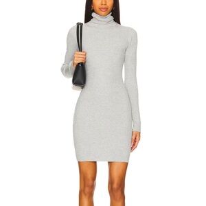 Enza Costa light grey sweater dress
